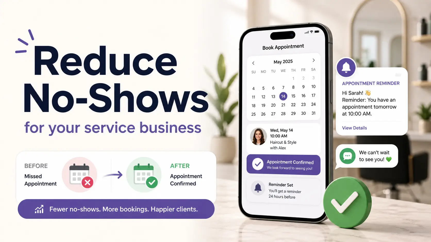 How to Reduce No-Shows for Your Service Business